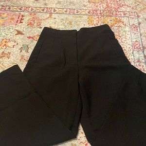 Black Zara High Rise Trousers Slacks Pants